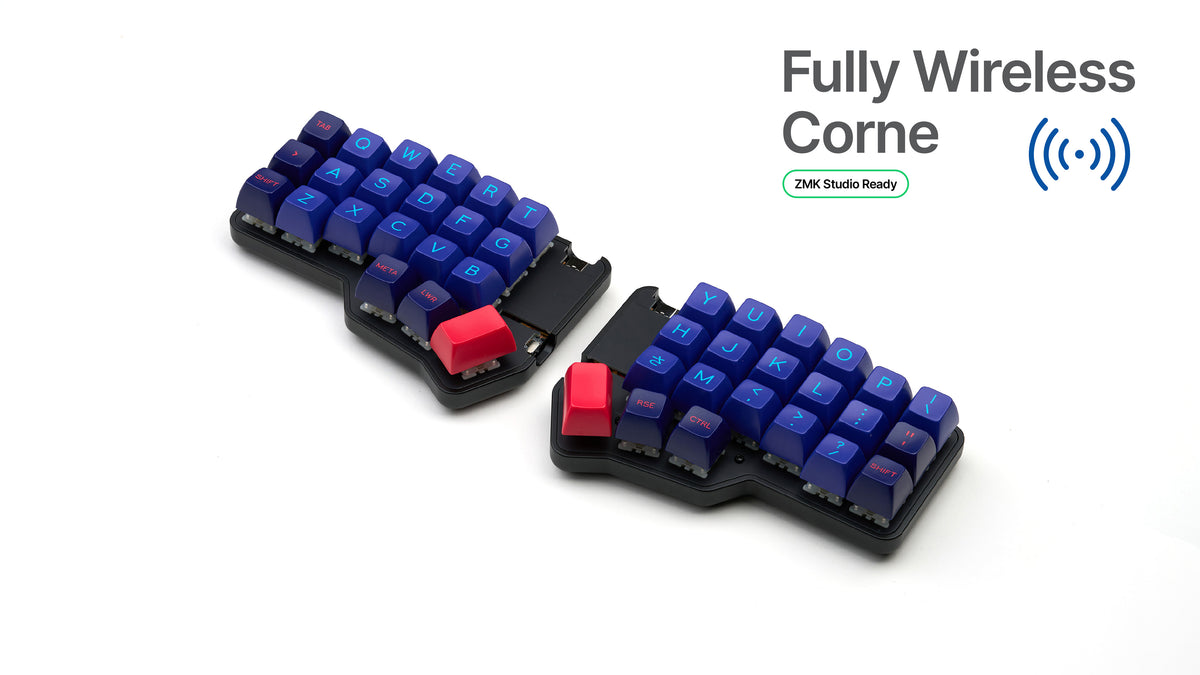 wirless corne with SA laser keycaps