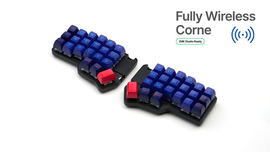 wirless corne with SA laser keycaps
